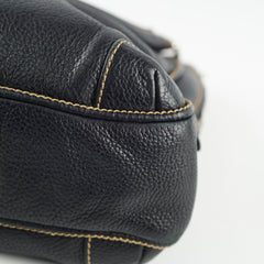 Chanel Vintage Lax Shoulder Bag Black