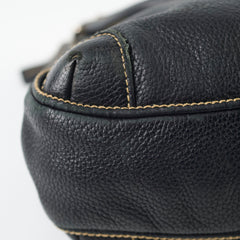 Chanel Vintage Lax Shoulder Bag Black