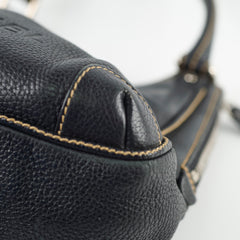 Chanel Vintage Lax Shoulder Bag Black