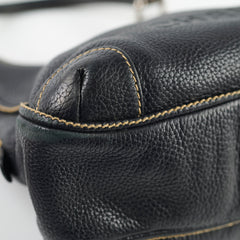 Chanel Vintage Lax Shoulder Bag Black