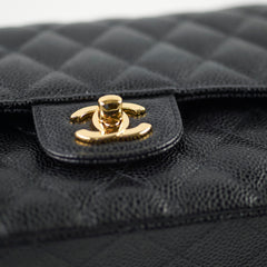 Chanel Medium Classic Flap Black Caviar GHW