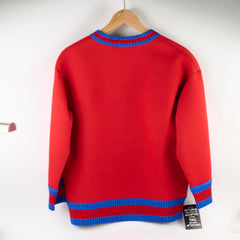 Gucci Red Heron Print Sweater Size Small