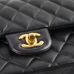 Chanel Medium/Large Classic Flap Black Lambskin GHW