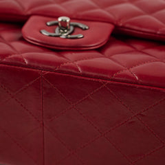 Chanel classic Double Flap Jumbo Red