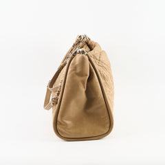 Chanel CC Quilted Tote Beige