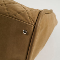 Chanel CC Quilted Tote Beige