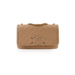 Chanel Filigree Flap Caviar Beige