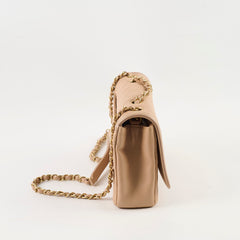 Chanel Filigree Flap Caviar Beige