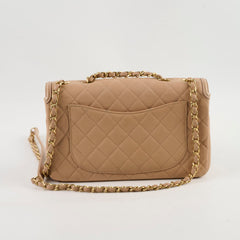 Chanel Filigree Flap Caviar Beige