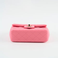 Chanel Mini Retangular Pink Microchipped