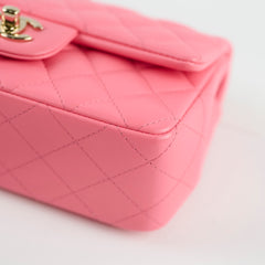 Chanel Mini Retangular Pink Microchipped
