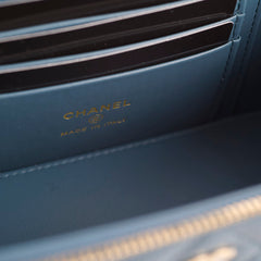 Chanel Box Vanity Case 26C Blue Caviar