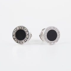 Bvlgari B Zero Stud Earrings White gold Onyx