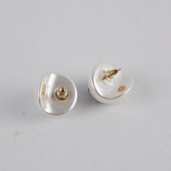Chanel Black CC Pearl Earrings Costume Jewellery
