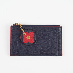 Louis Vuitton Empreinte Blooming Flowers Cardholder Blue Marine
