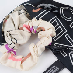 Chanel Silk Hair Scrunchie