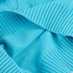 Chanel Knit Jumper Aqua Blue - Size 36