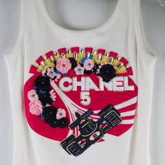 Chanel 23C Bodycon Cotton Dress White - Size 36