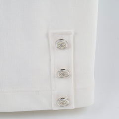 Chanel 23C Bodycon Cotton Dress White - Size 36