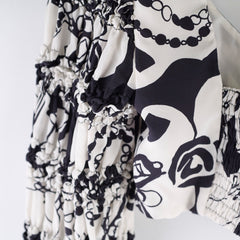 Chanel 22C Tube Top Black/White Size 38