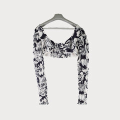 Chanel 22C Tube Top Black/White Size 38