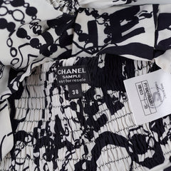 Chanel 22C Tube Top Black/White Size 38