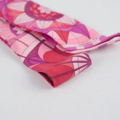 Hermes Silk Pink Twilly Rose de Compas