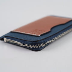 Loewe Coin Cardholder Navy/ Tan