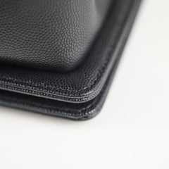 Chanel Small Boy Bag Black Caviar GHW- Microchip