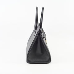Hermes Birkin 30 Epsom PHW B Stamp Black