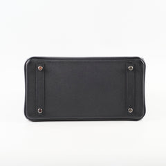Hermes Birkin 30 Epsom PHW B Stamp Black