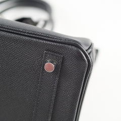 Hermes Birkin 30 Epsom PHW B Stamp Black