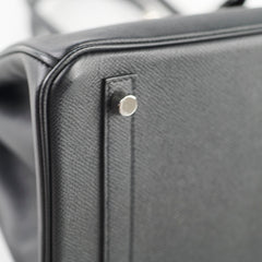 Hermes Birkin 30 Epsom PHW B Stamp Black