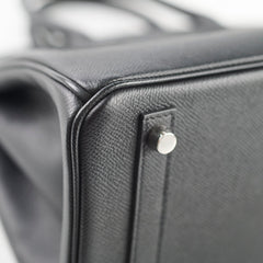 Hermes Birkin 30 Epsom PHW B Stamp Black
