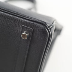 Hermes Birkin 30 Epsom PHW B Stamp Black