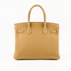 Hermes Birkn 30 Y Stamp GHW Bronze Dore