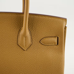 Hermes Birkn 30 Y Stamp GHW Bronze Dore