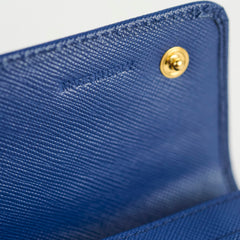 Prada Saffiano Wallet On Chain WOC Royal Blue