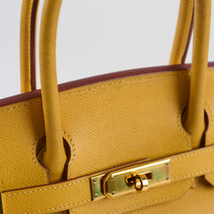 Deal of The Week - Hermes Birkin 30 Epsom Dark Yellow - D square stamp