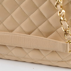 Chanel GST Grand Shopping Tote Beige Caviar GHW