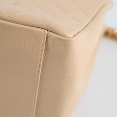 Chanel GST Grand Shopping Tote Beige Caviar GHW