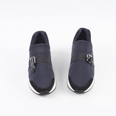 Hernes Neoprene Run slip On Sneakers Black Size 35