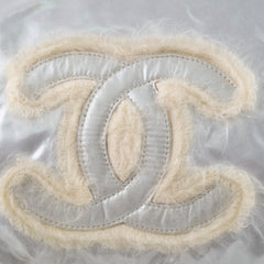 Chanel Nylon Fur BonBon Tote Silver