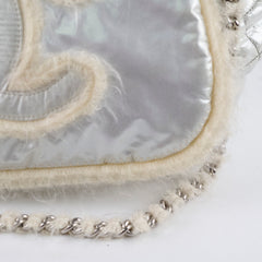 Chanel Nylon Fur BonBon Tote Silver