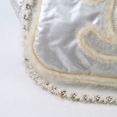Chanel Nylon Fur BonBon Tote Silver