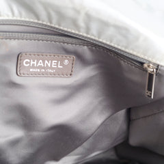 Chanel Nylon Fur BonBon Tote Silver