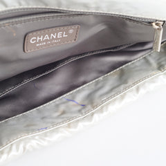 Chanel Nylon Fur BonBon Tote Silver