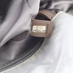 Chanel Nylon Fur BonBon Tote Silver