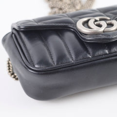 Gucci Supermini Marmont Bag Black