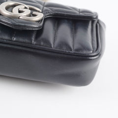 Gucci Supermini Marmont Bag Black